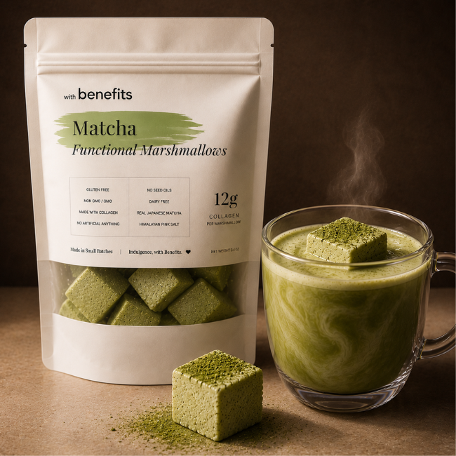 Make your morning matcha, with a marshmallow.