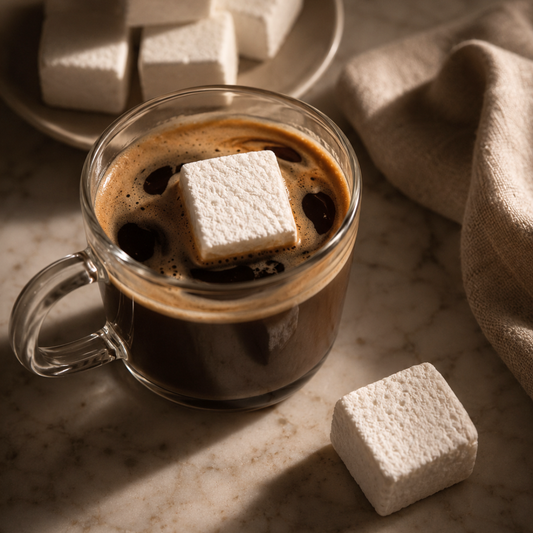 Soft, fluffy, and melty. Flavor and function with Benefits vanilla bean marshmallows.